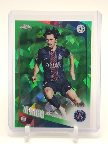 VITINHA 2025-26 TOPPS CHROME UCC GREEN SAPPHIRE /99 #46 PSG Q5332