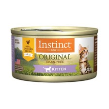 Instinct Original Kitten Wet Cat Food Pate Grain-Free Real Chicken 3oz 2-Pack