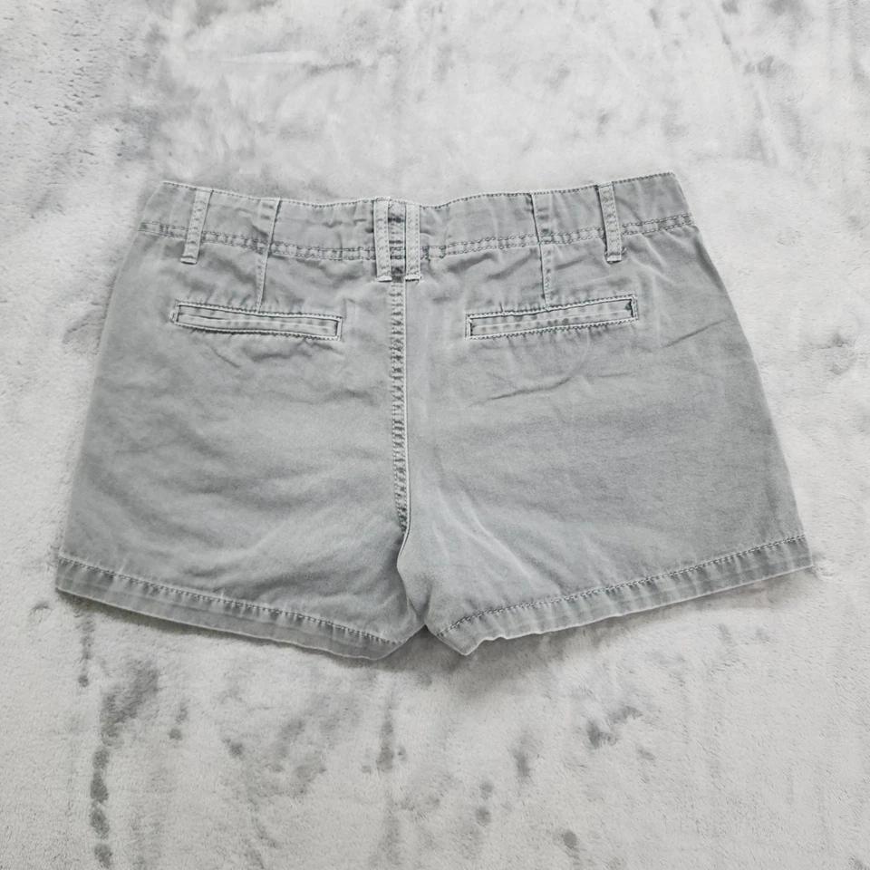 Шорты женские Merona 4 серые с заниженной талией 3 дюйма китайские хлопковые карманы повседневные летние - Изображение 2 из 4