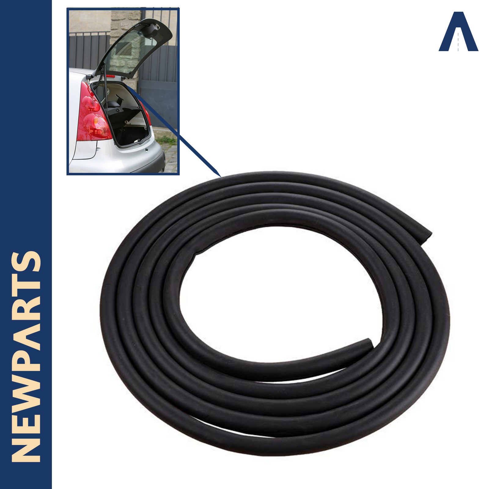 Joint de coffre Citroën C1 Peugeot 107 haute durabilité caoutchouc EPDM armé 8707C7