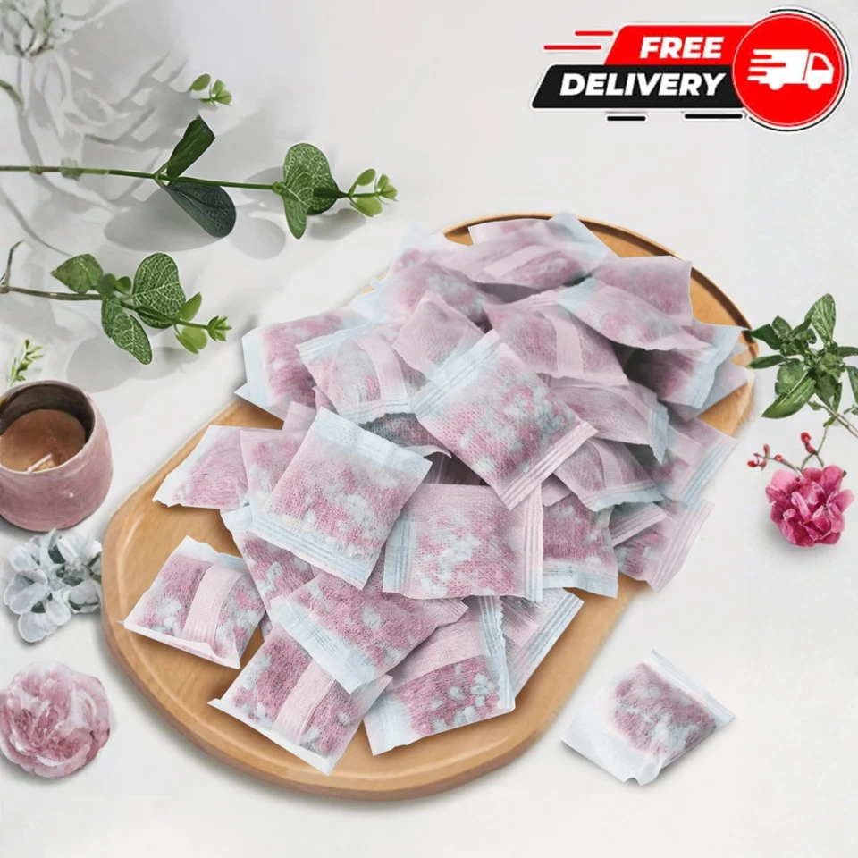 24/48pcs Scented Sachets Bags Floral Fragrance for Closet Moisture Absorber UK
