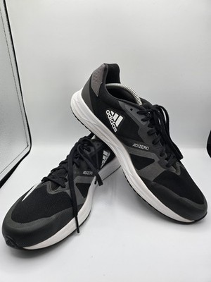 Adidas Adizero RC 4 Mens 12.5 Black White Cloud Core Running Shoes GX8153 