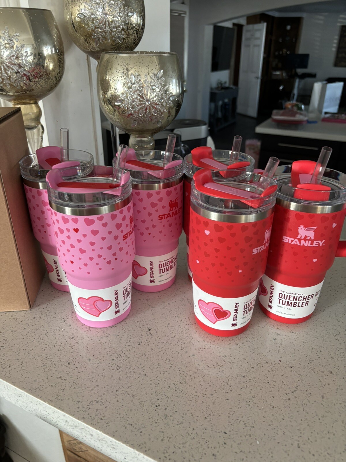 💕 Stanley Cup Valentine’s Day 2025 Sweet Hearts 20 oz Tumbler **IN HAND** 💕