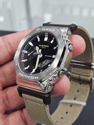 Casio G-Shock GM-2100C-5ADR Stainless Steel Green Strap Watch