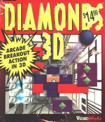 Diamonds 3D MAC CD distroy bricks wall shatter top-down breakout arcade 3D game!
