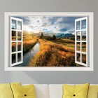 Countryside Landscape Sunset Wall Decal Sticker Graphic Art Mural - (4 Sizes)