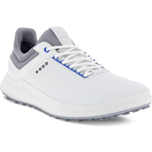 ECCO Men's Core Hydromax Spikeless Golf Shoes White/Silver Grey New