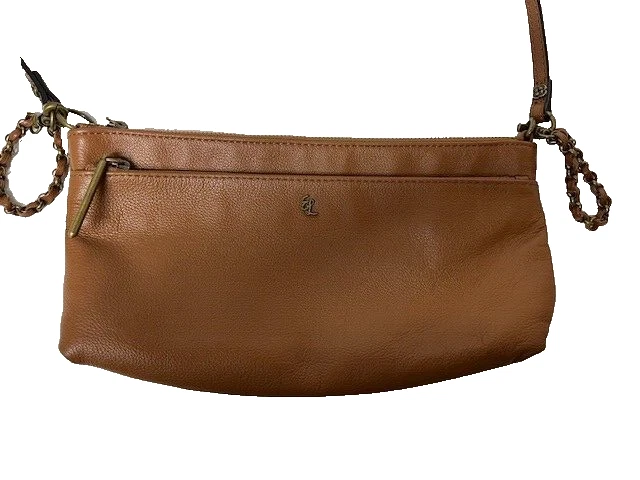 Elliott Lucca brown Leather Crossbody Bag pocketbook purse - Image 2 of 4