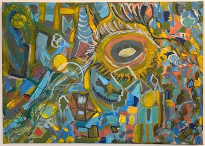 What do I spy with my big eye 70X50 cm Acrylic On Canvas Painting Decoration