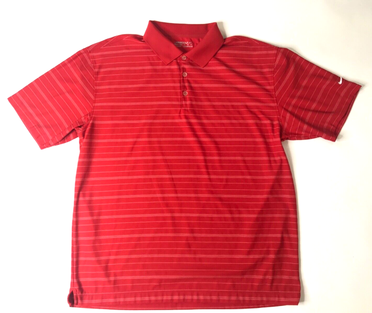 Nike Golf Dri-Fit Golf Polo Shirt Mens Size XLShort Sleeve Red