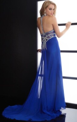 Jasz Couture 4629 Women's Dress Size 4 Royal Prom Dress - New Tags Attached
