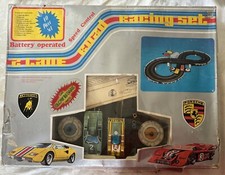 Vintage Slot Car Porsche Lamborghini Road Racing Race Track Battery Hong Kong