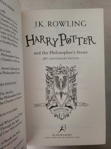 Harry Potter and the Philosopher's Stone Ravenclaw House Edition 1st UK ED/Print - Picture 24 of 37