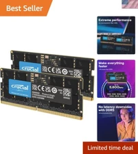 High-Speed 96GB DDR5 SODIMM Laptop Memory, Compatible with 12th Gen Intel & AMD
