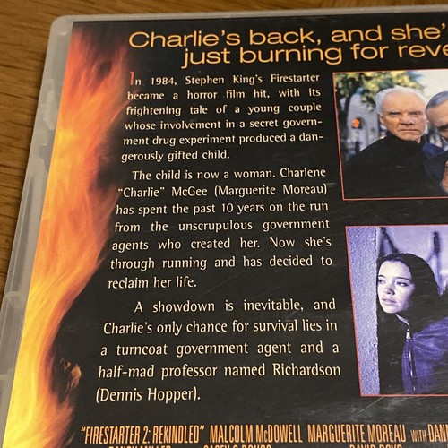 Firestarter 2 Rekindled DVD Cult Horror Stephen King Region 4 Malcolm McDowell - Picture 4 of 8
