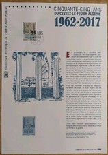 Document Philatélique Premier Jour N° 5133 Cessez Le Feu Algérie Obli 2017