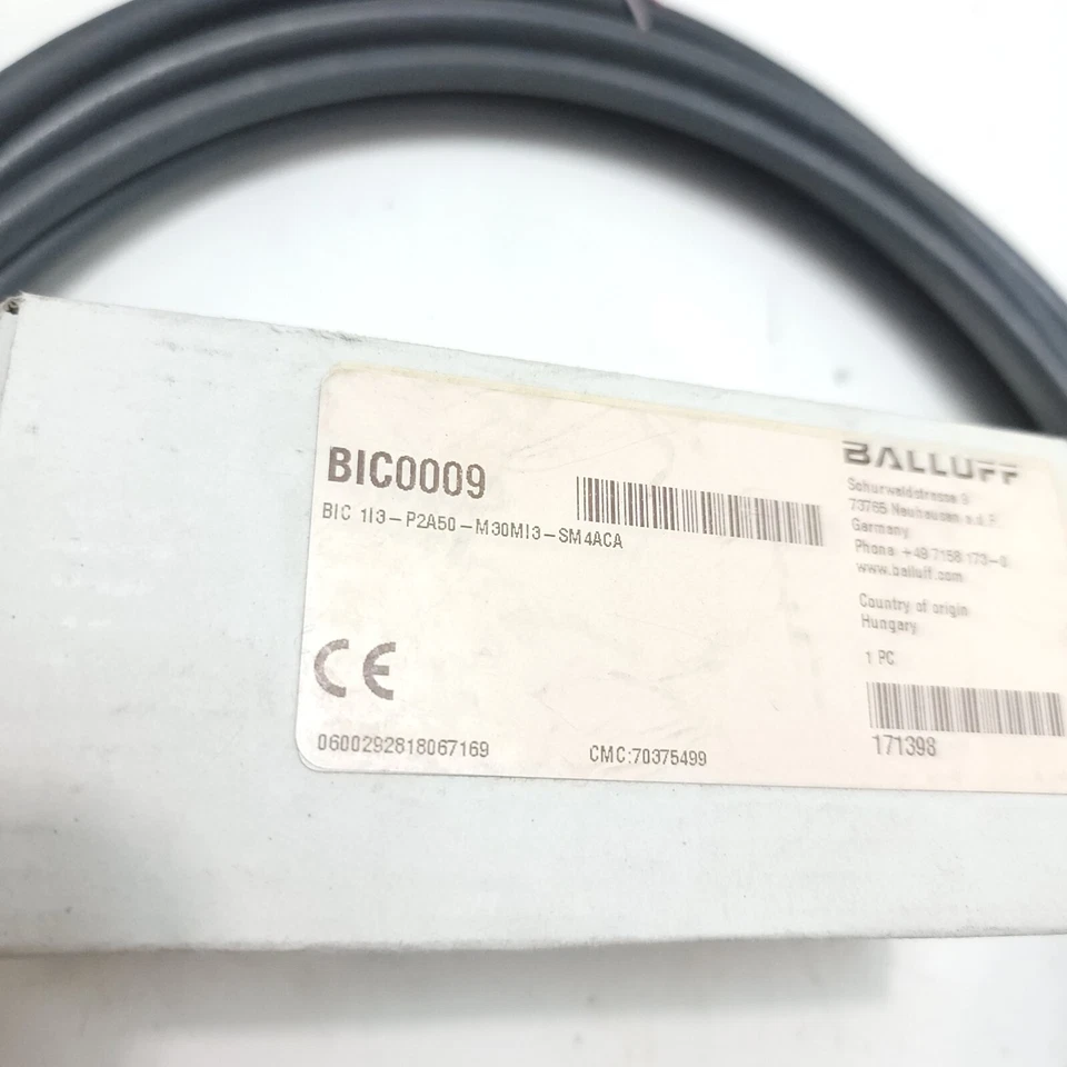 Balluff BIC0009 Base Inductive Coupler 1816HU with BCC0942 5M PUR M12 F Cord - Image 3 of 4