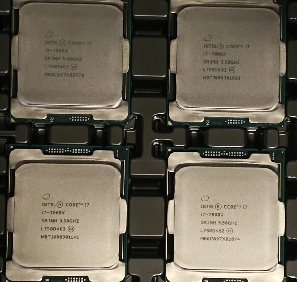 Intel Core i7-7800x CPU processor sr3nh 3.50ghz 6-Core 8.25mb lga-2066 X series - Image 2 of 3
