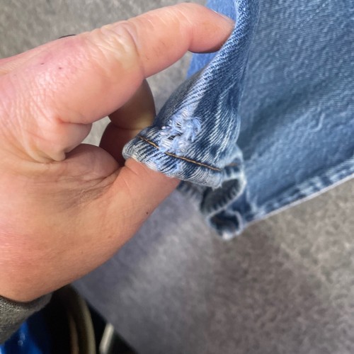 Vintage Levis Jeans 501 Herren 40x34 Denim Blau Button Fly Verwaschen Freizeit - Bild 2 von 11