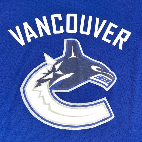 Maglia Vancouver Canucks NHL Reebok taglia Youth L/XL blu verde hockey - Foto 3 di 16