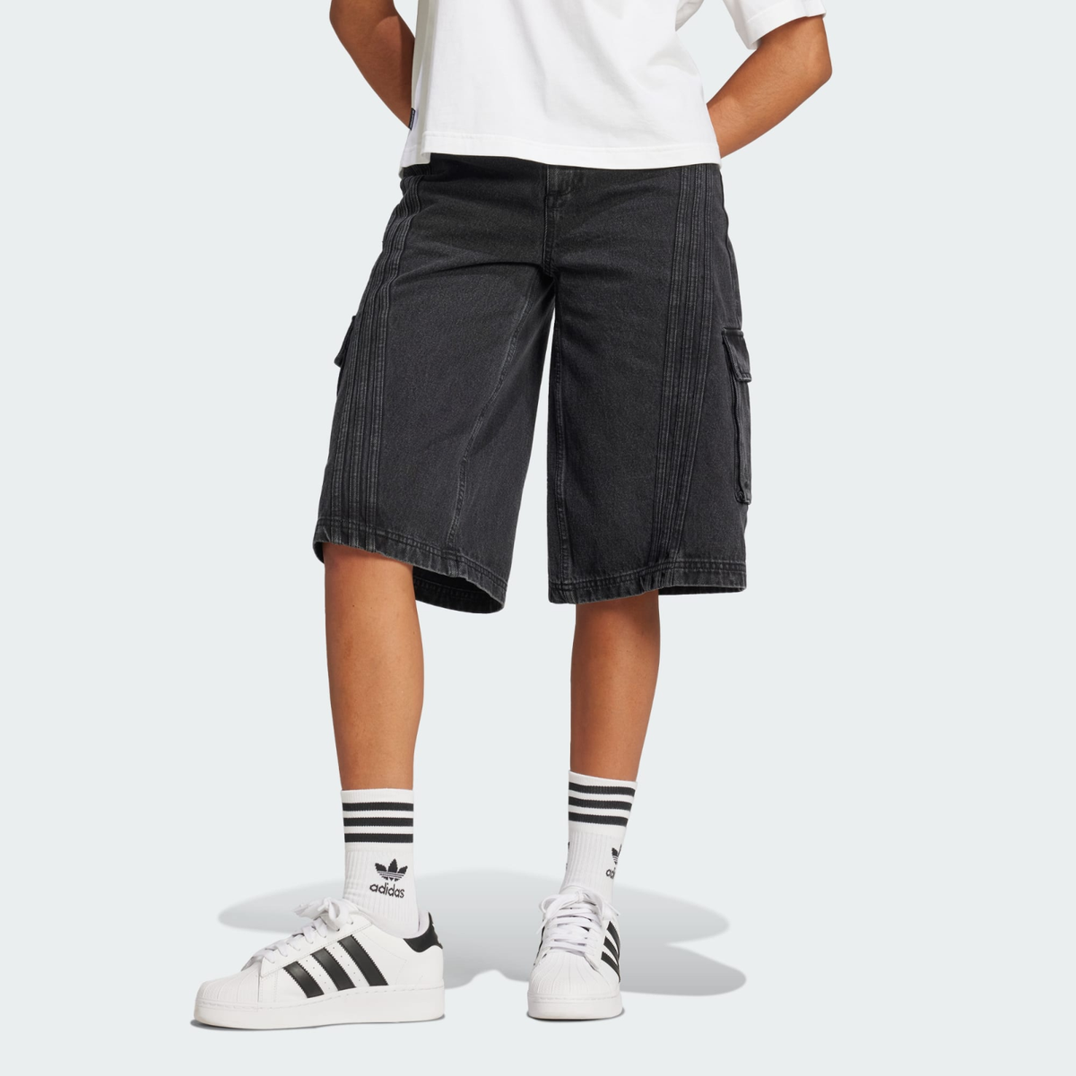 adidas WMNS Adilenium Season 2 Denim Capri Short JM9283