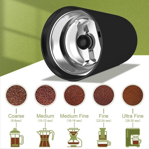 Multi-Functional Electric Grinder with Transparent Lid - Ideal for Coffee & More - Picture 5 of 8