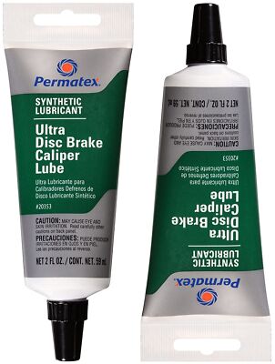 Permatex 20353 PAIR Set of 2 Ultra Disc Brake Caliper Lube 2 oz Tube with nozzle