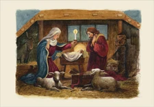 The Nativity Religious Designer Greetings Christmas Card