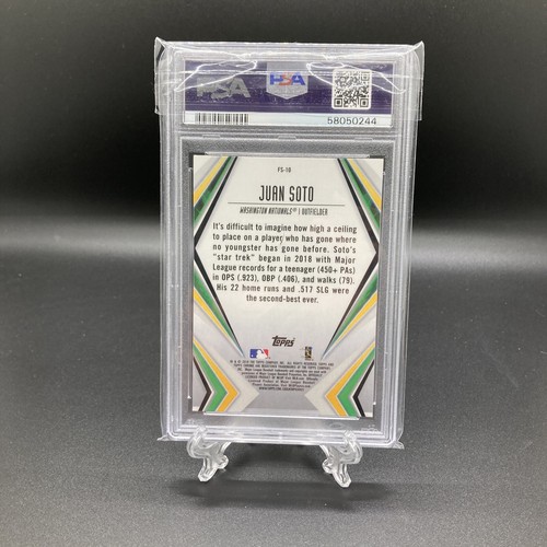 2019 Topps Chrome Juan Soto Future Stars PSA 10 #FS-10 - Picture 6 of 12