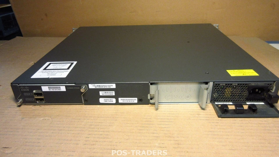 Cisco WS-C2960XR-48TS-I V02 48x Gigabit  4 SFP Port Switch INCL 1X 2960X-STACK - Image 3 of 4