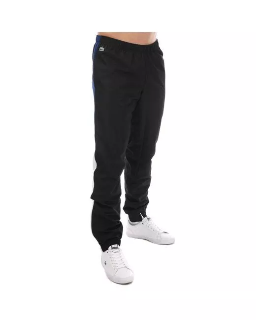 Lacoste Classic Mens Track Pants Black Black Polyester Size 7 XXL