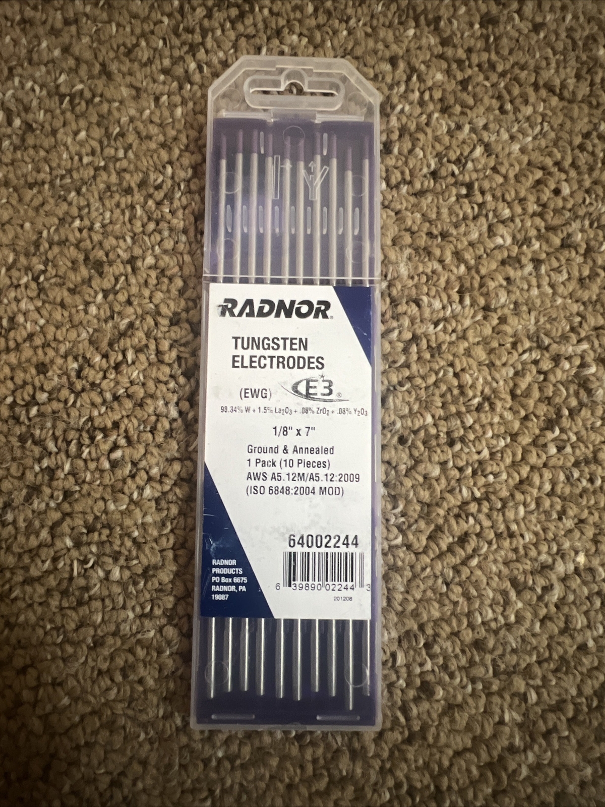 Radnor Tungsten Electrodes 1/8” X 7” (10 Piece) Eat Drink Malaysia
