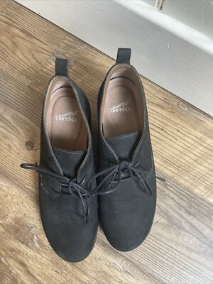 Dansko Women's Cadee Oxford Color: Black Suede Size