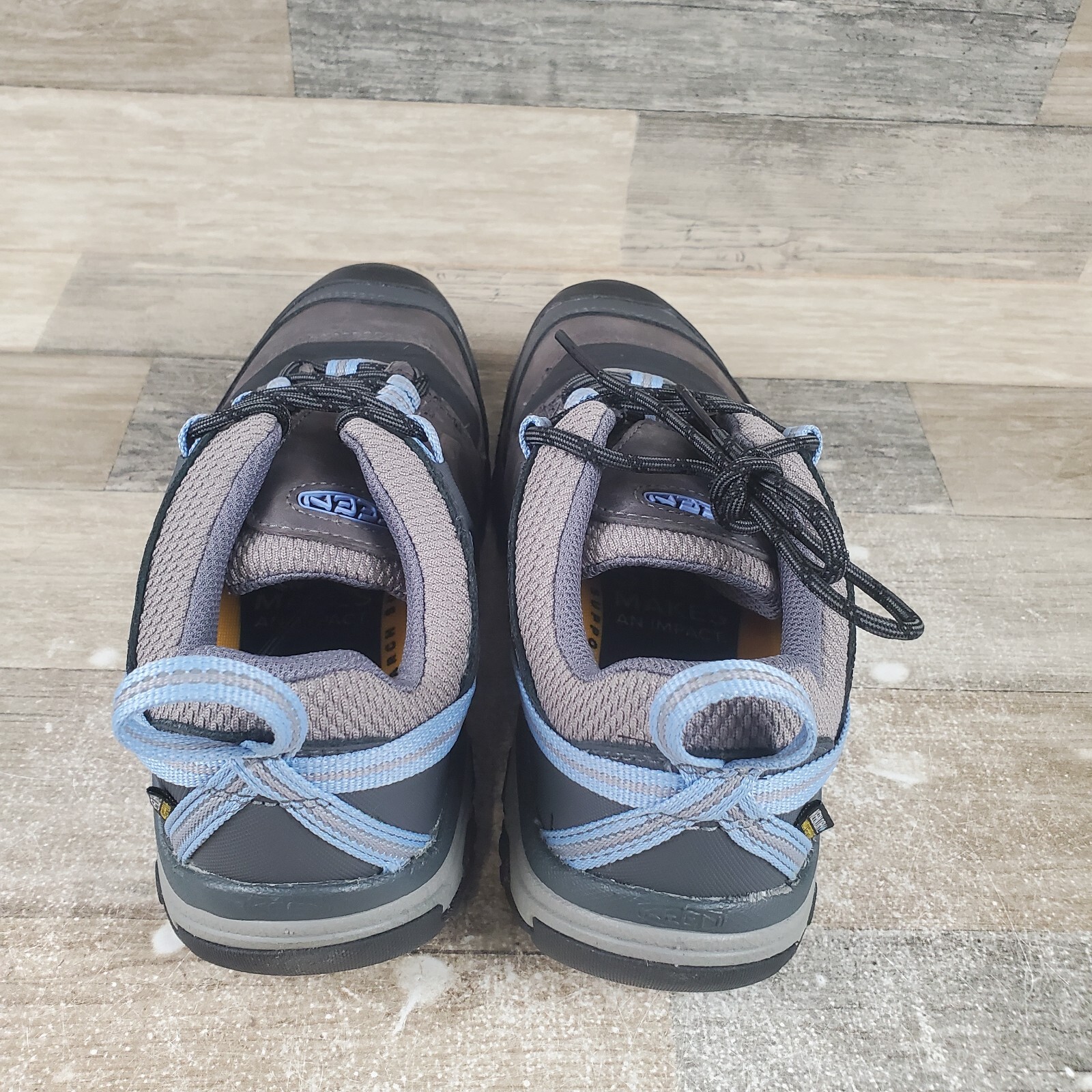 Scarpe da trekking Keen Ridge Flex donna taglia 9 5 acciaio grigio sneakers impermeabili