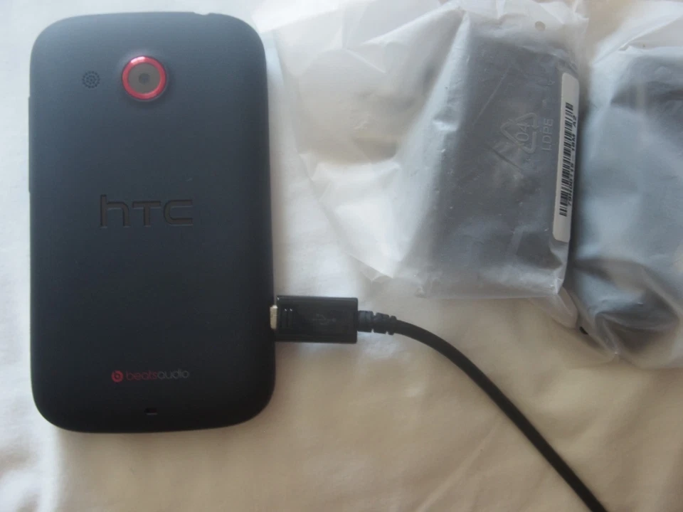 Teléfono Celular HTC Desire C Negro CDMA SIN ALIMENTACIÓN COMO ESTÁ Foto 2 de 4