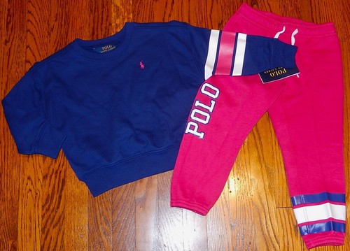 POLO RALPH LAUREN AUTHENTIC GIRLS BRAND NEW ORIGINAL 2Pc SET Size L (12-14), NWT - Picture 4 of 7