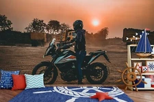 3D Motorcycle Truck Wallpaper Wall Mural Removable Self-adhesive Sticker 992