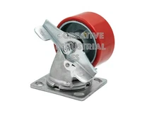 4" x 2" Swivel Caster Polyurethane on Steel Hub w/ Brake 700lb Tool Box