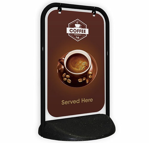 Pavement panel Swing Sign 500x750mm aluminium - Custom printed to your design - Picture 3 of 28