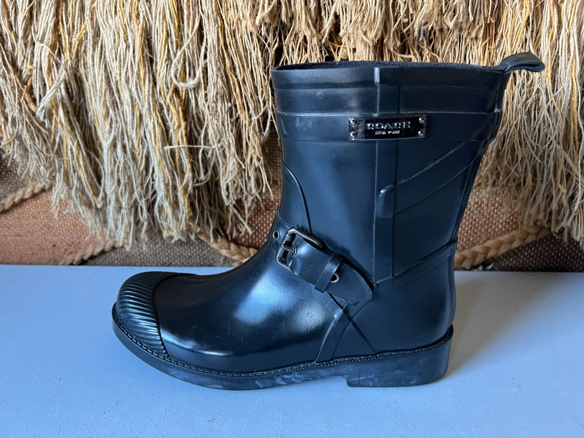 Coach lester rain boots shop
