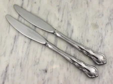 Wallace Stainless - DISCRETION - 8 1/8" Dinner Knives, Set of 2