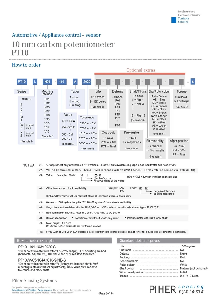 Potentiometer PT-10 Trimmer 2,5 kOhm 150mW horizontal liegend 2 Stück (0010) - Bild 3 von 4