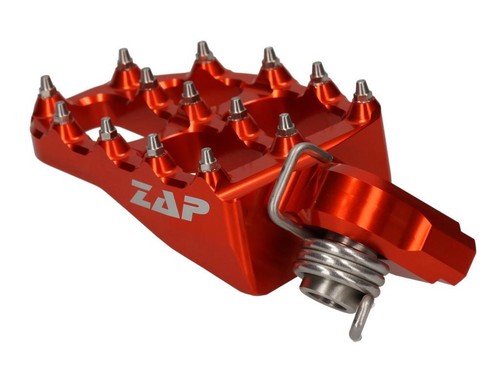 Reposapiés ZAP E-Peg se adapta a Yamaha YZ 125 250 250F 400F 426F 450F naranja - Imagen 2 de 8