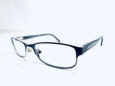 Kate Spade Eyeglasses Frames Only Alease 0X55 135 black white polkadot signature Kate Spade Alease 0x79 135 Eyeglass Frames Black Poly  main image 4