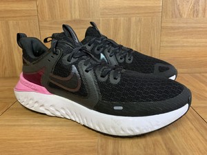 women's legend react 2 running shoes - black/grey/pink