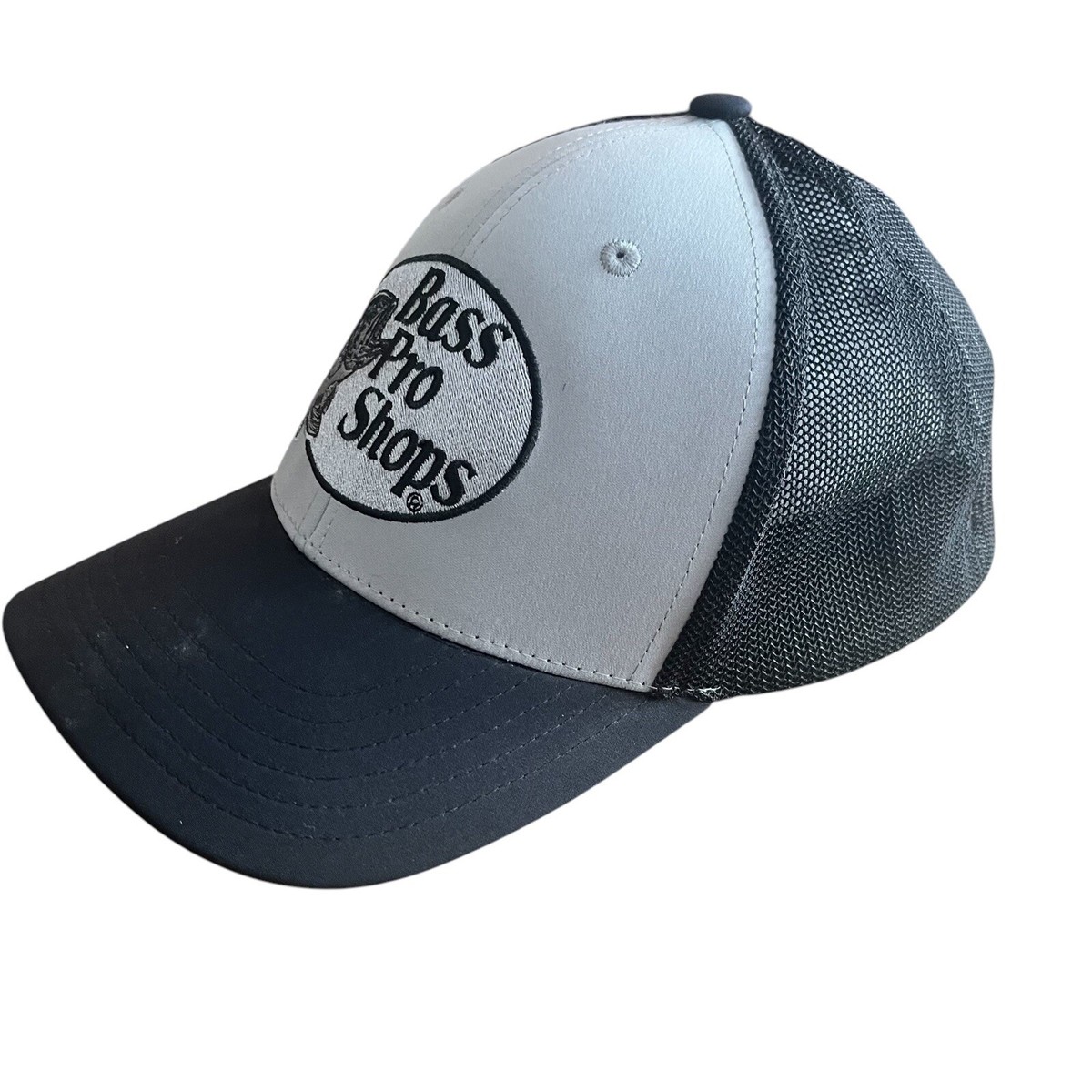 Bass Pro Shops フーディー M チャコールグレー Bass Pro Shops Hat Adult M/L Stretch Fit Trucker Black Gray