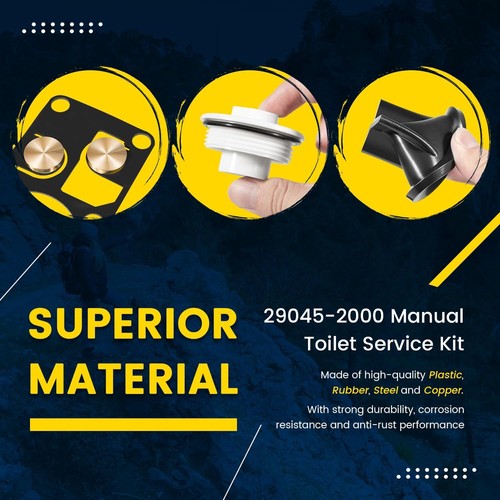 for Jabsco 29090-2 & 29120-2 Series Marine Manual Toilet Service Kit 1998-2007 - Picture 4 of 9