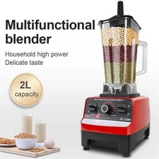 High-Speed Blender 2 Jugs Food Processor Smoothie Juicer Ice Crusher Mixer Home