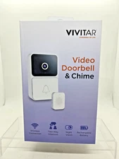 Video Doorbell and Chime by Vivitar Wireless Smart Security with USB Chime Kit