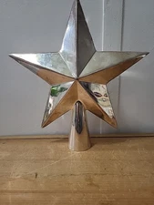 Vtg 1985 80s Silverplate Christmas Tree Topper Star Of Wonder Gorham 11x9.5